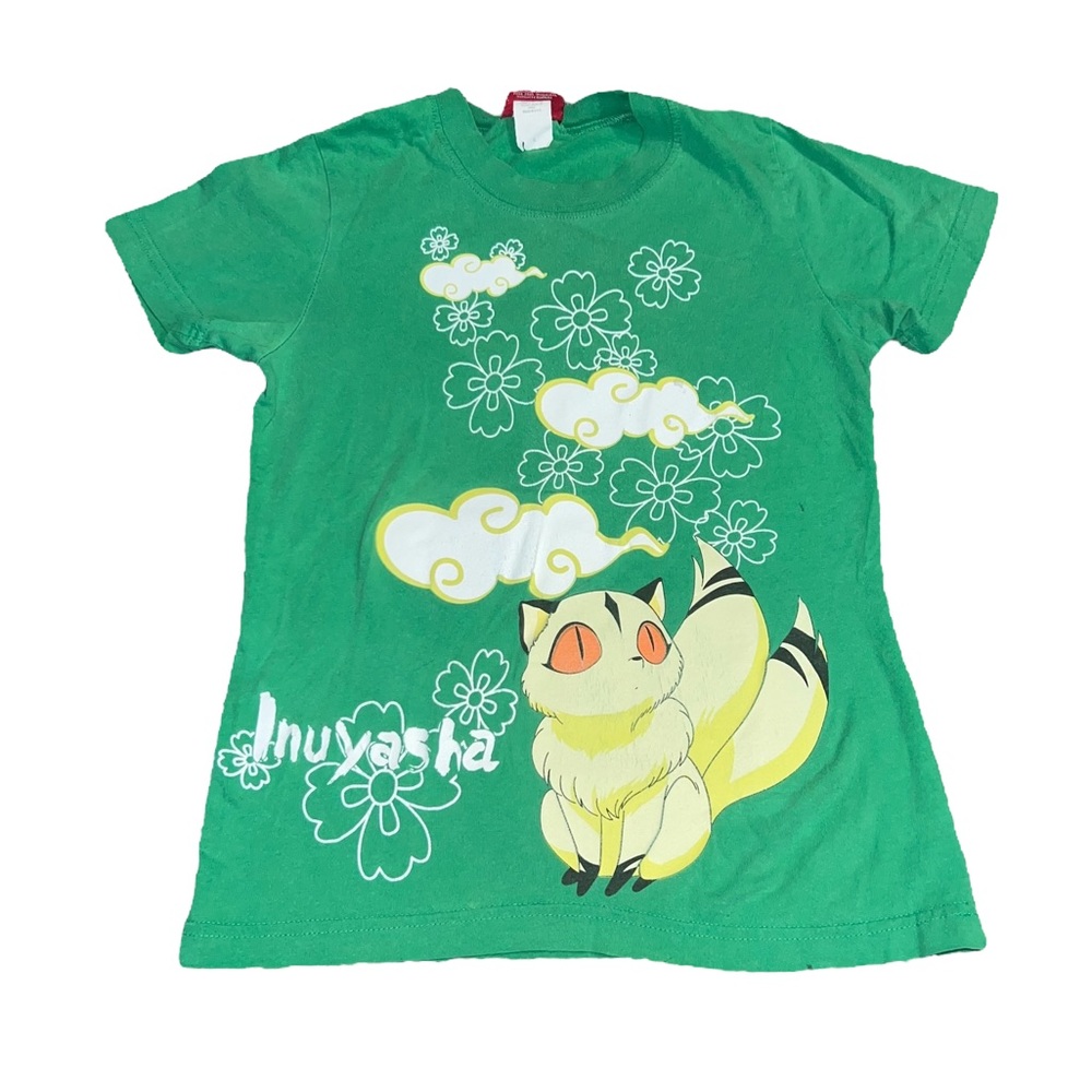 Vintage 2005 InuYasha Kiara Anime Manga Green Shirt